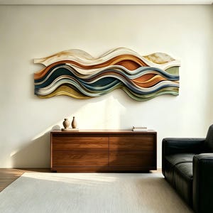 Wave wood wall sculpture - Etsy 日本