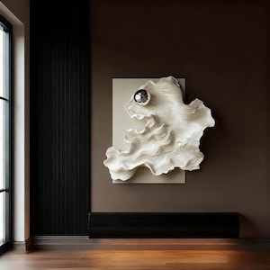 Wave wood wall sculpture - Etsy 日本