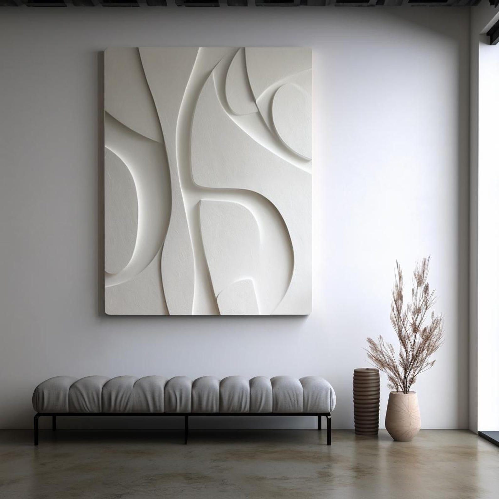 Extra Large 3D Wood Wall Art: Modern Abstract Carved Sculpture - Etsy