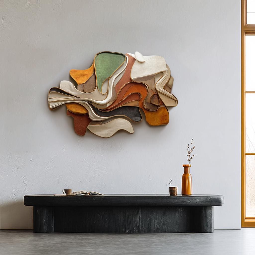 Handmade 3D Carved Wood Wall Art: Modern Abstract Sculpture - Etsy