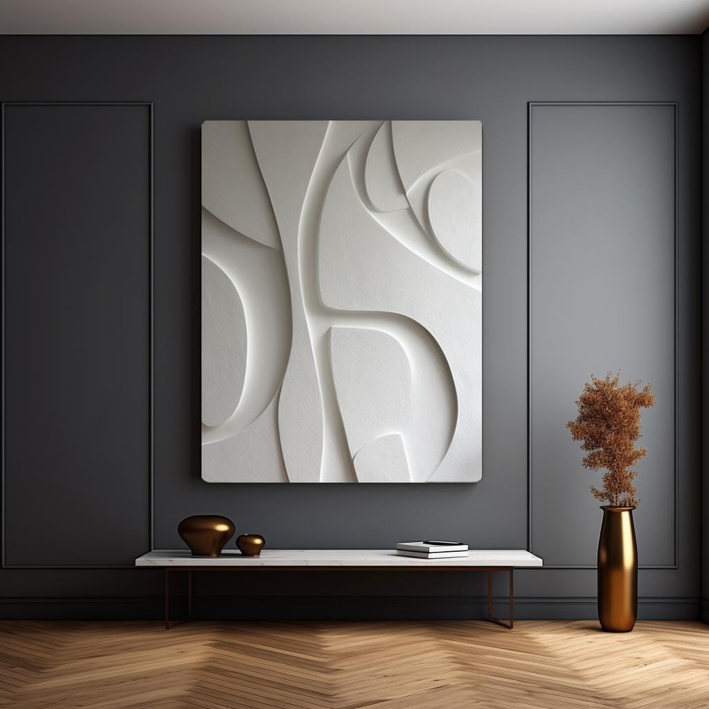Extra Large 3D Wood Wall Art: Modern Abstract Carved Sculpture - Etsy