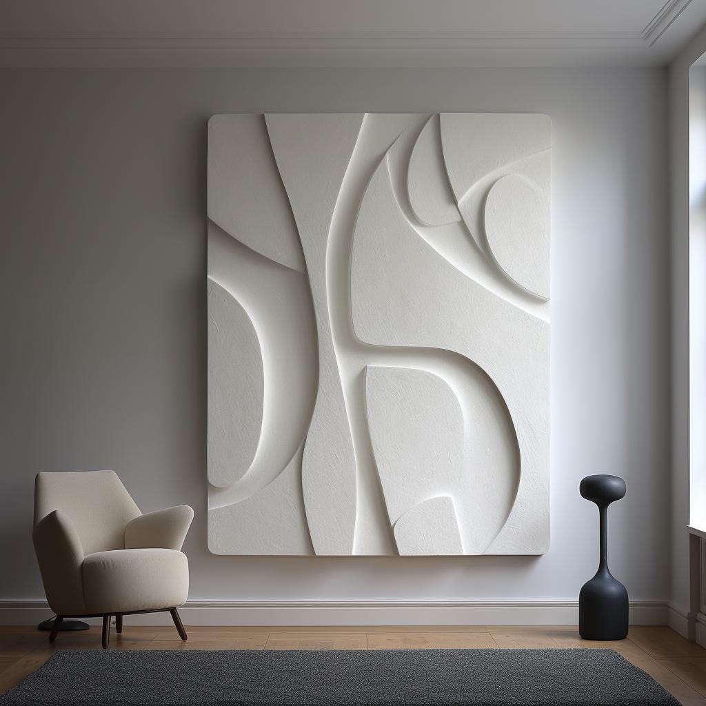 Extra Large 3D Wood Wall Art: Modern Abstract Carved Sculpture - Etsy