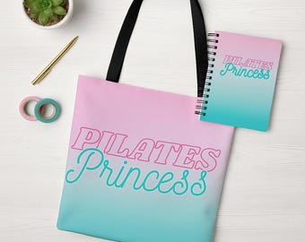 Pilates Princess Gift Bundle – Tote Bag + Journal + Bonus Tracker | Fitness Gift Set | FREE Shipping