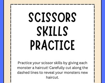 Worksheet Scissor Practice