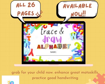Worksheet Trace & Draw Alphabet