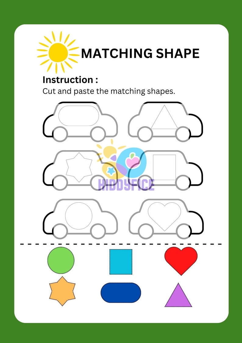 Worksheet Transportation Theme for Kindergarten 4-6 Years Old image 5