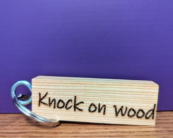 Knock on Wood Portable Knocker Superstition 5 Year Anniversary Fun