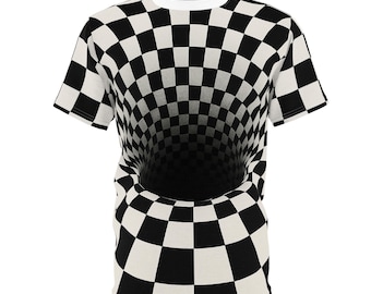 3D optische Täuschung T-Shirt - Unisex Cut & Sew Shirt, Trick Eye T-Shirt