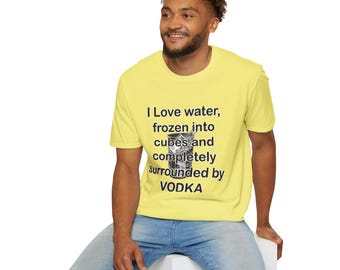 Uniseks softstyle-T-shirt Wodka Lover