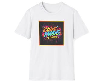 Camiseta con el código activado, ropa de jugador, regalo tecnológico