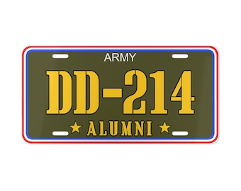 Ejército · Placa personalizada de exalumnos · Diseño DD-214