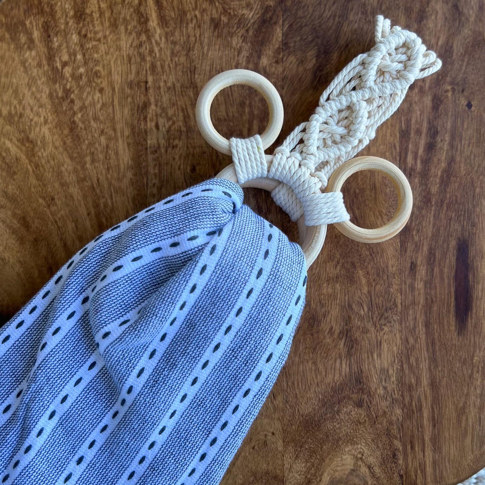 Mickey Inspired Macrame Kitchen Towel Holder - Tea Towel - Stove Handle Towel Holder - Kitchen Decor