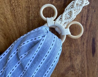 Mickey Inspired Macrame Kitchen Towel Holder - Tea Towel - Stove Handle Towel Holder - Kitchen Decor