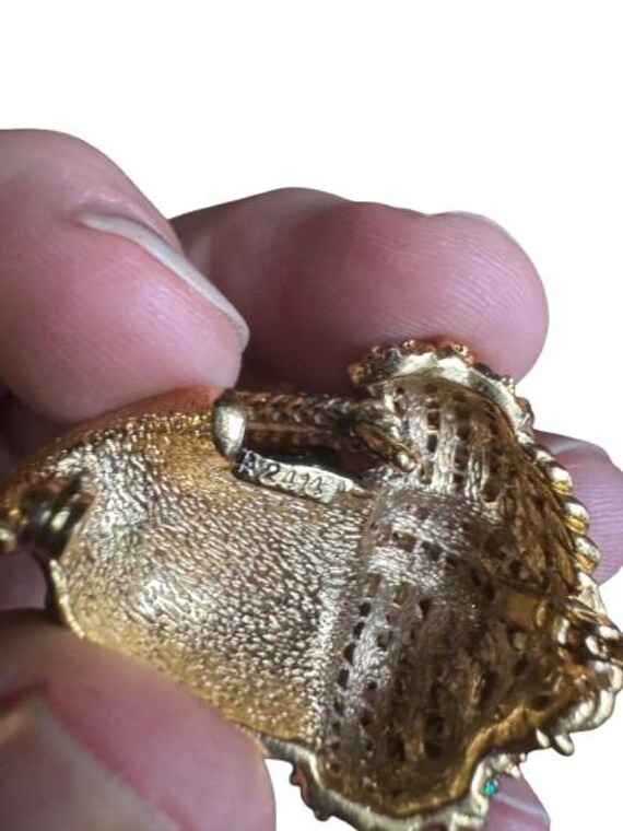 【希少】CINER ブローチ　ゴールド　ヒョウ　ピューマ　ヴィンテージ Vintage Ciner Blackamoor Nubian Queen Brooch With Faux