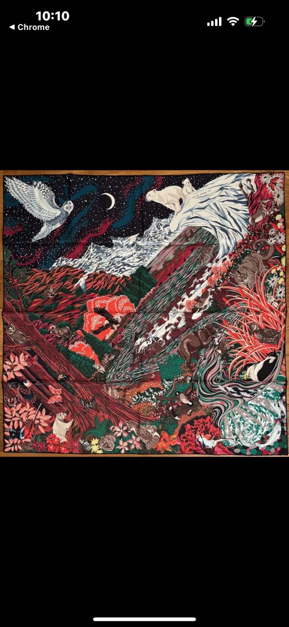 Hermes カナダ建国150周年　記念　限定版　スカーフ RARE Hermes Alice Shirley Into the Wild Canada 150 Anniversary