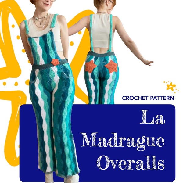 La Madrague Overalls & Skirt + Tote bag | 3 in 1 crochet pattern | advanced level