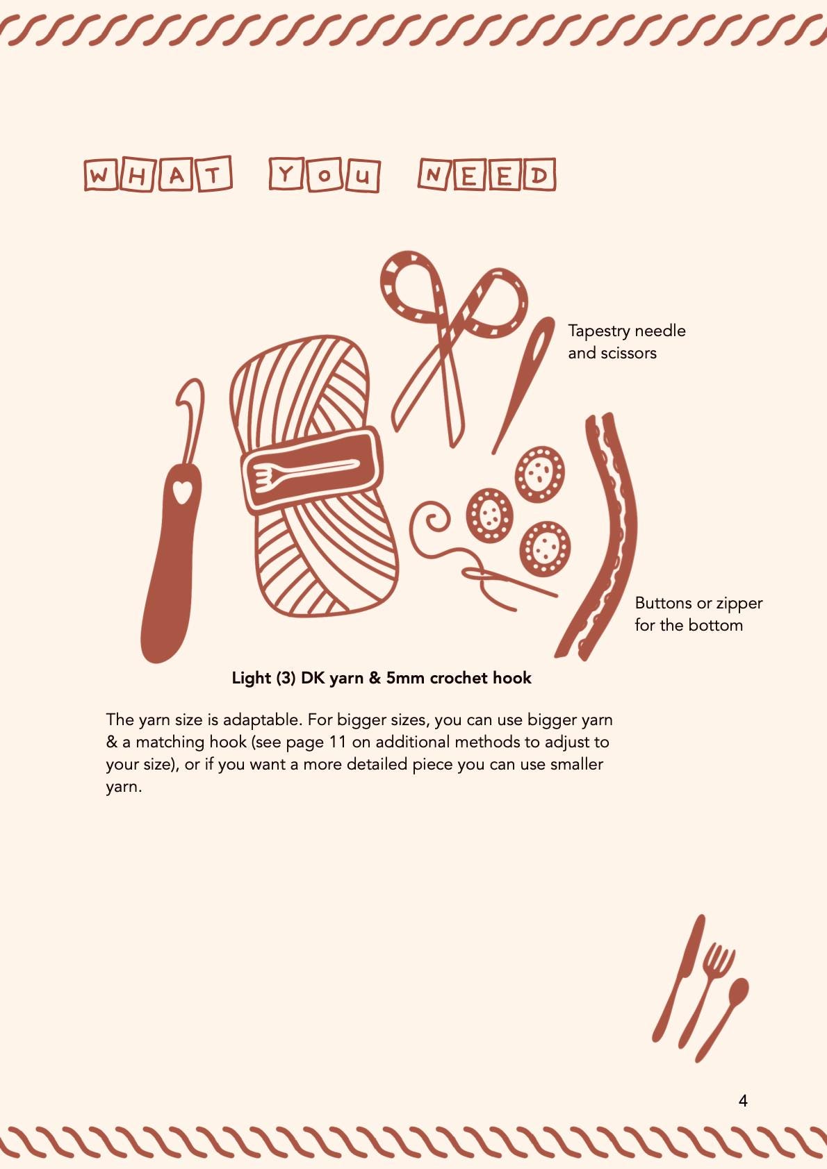 The Toasted Set Crochet Pattern: Advanced Level (PDF Pattern) - Etsy
