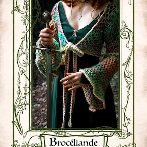 Brocéliande wrap top | crochet pattern | advanced beginner level