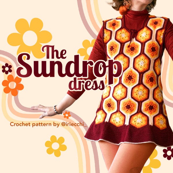 Abito e gilet Sundrop / schema all'uncinetto 2 in 1 / livello avanzato