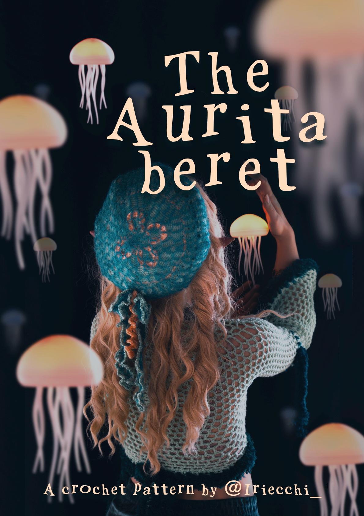 Aurita Jellyfish beret | crochet pattern | advanced beginner level