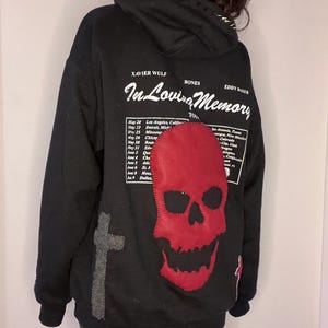 SESH bones, Xavier Wulf, Eddy Baker Inlovingmemory Tour Merch Custom Hoodie