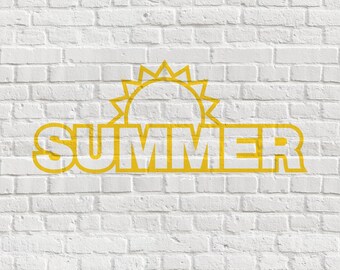 Summer Sun - Digital Cut File - Silhouette - Cricut - SVG - PNG - JPG