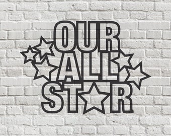 Our All Star - Digital Cut File - SVG - PNG  - JPG - Silhouette Studio - Cricut - Cut File - paper crafts - scrapbooking