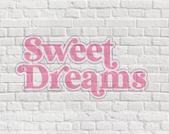 Sweet Dreams - Digital Cut File - 2 Files - Baby - Dreams - Children - SVG - Silhouette Cameo - Cricut - PNG - JPG