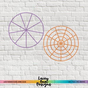 Gráficos de pizza - arquivo de corte digital