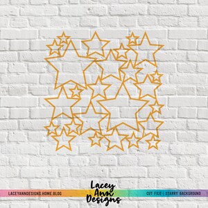 Starry Background - Digital Cut File