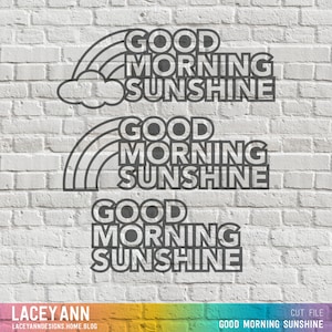 Buenos días - Archivo de corte digital - Silueta - Cricut - SVG - PNG - JPG