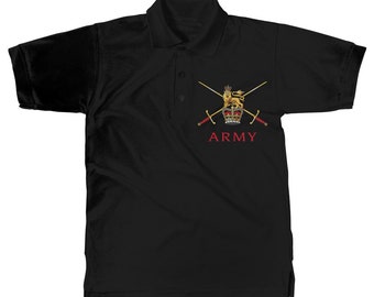 Klassisches Poloshirt für Erwachsene mit britischer Armee insignia