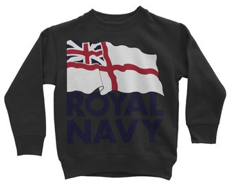 Royal navy insignia Classic Kids Sweatshirt