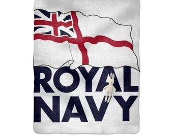 Royal navy insignia Sublimation Baby Blanket