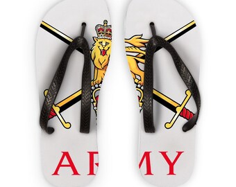 British Army insignia Kids Flip Flops