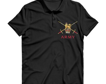 Premium Poloshirt für Erwachsene mit britischer Armee insignia