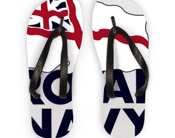 Royal navy insignia Kids Flip Flops