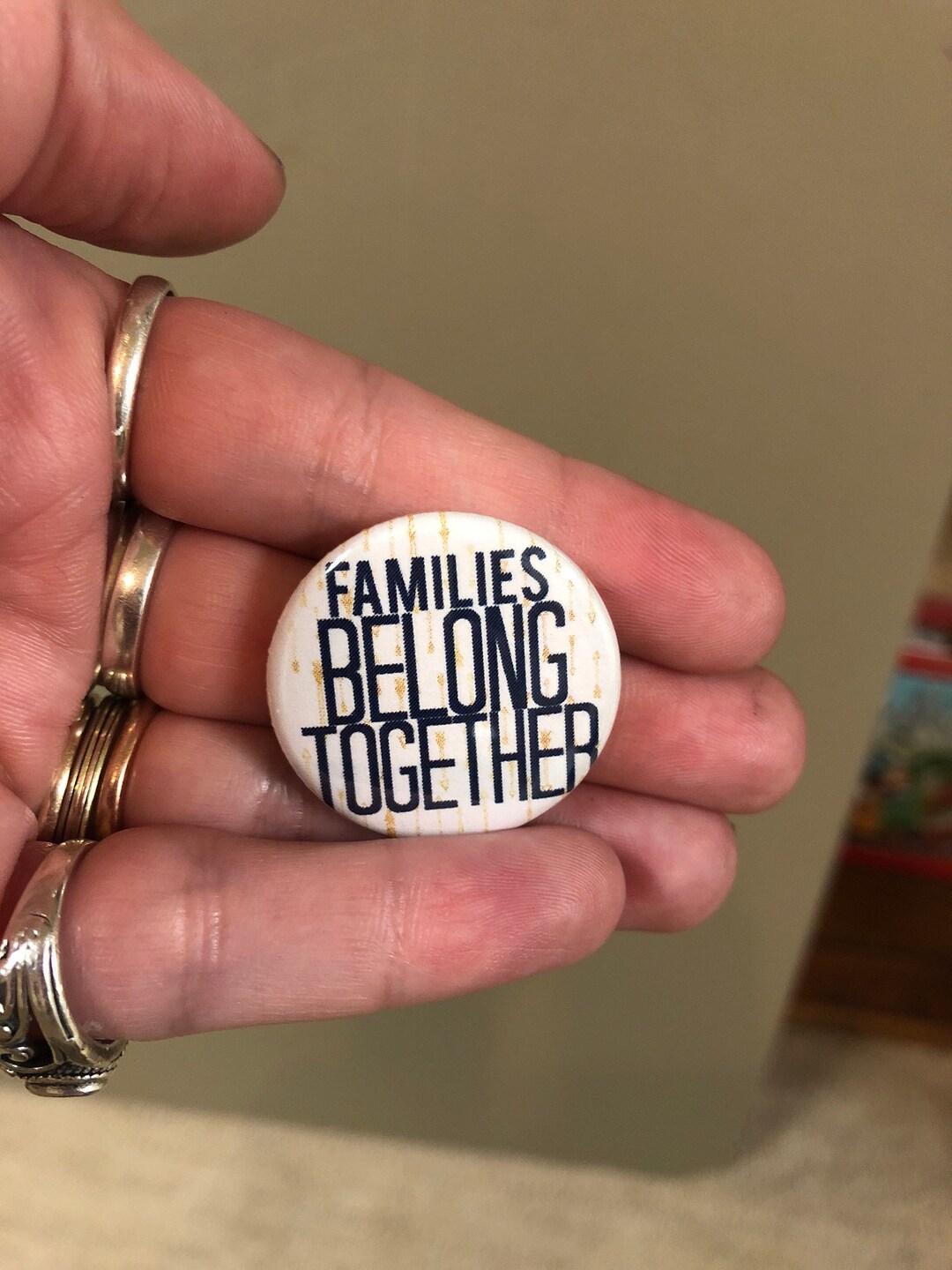 Families Belong Together Button Pinback or Magnet Proceeds Go to RAICES ...