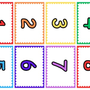 Numbers 1 to 100, Flashcards. - Etsy