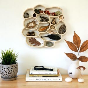 Organic Modern Ceramic Nature Nest - Wall Art Sculpture