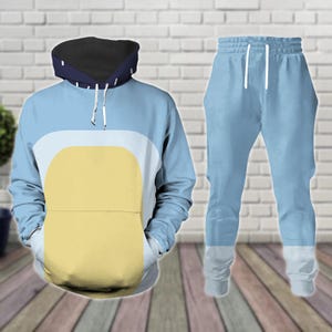 Bandit Heeler Cosplay 3D Hoodie Jogger, Blue Dog Costume Hoodies, Blue Dog Cosplay Hoodie, Bandit Heeler Shirt, Halloween Cosplay Gift
