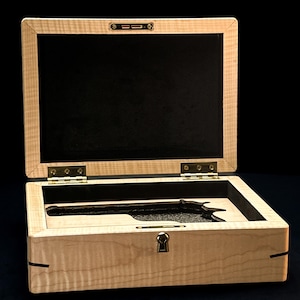 Custom handgun display box / personalized / firearm keepsake box / as seen in John Wick