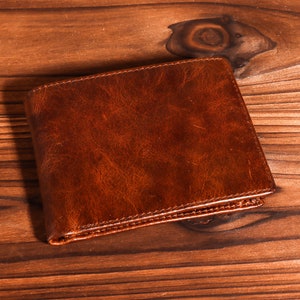 Cartera personalizada grabada, regalo para él, cartera de padrinos, marido, novio, hombres, padre