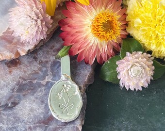 Colgante de ramo pequeño de plata