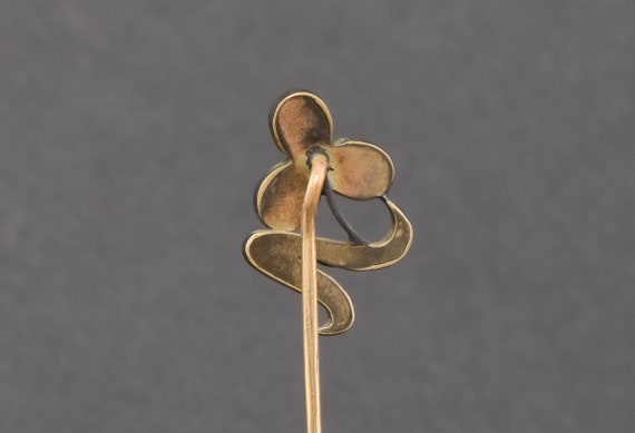 Antique Victorian Garnet Flower Stickpin or Conve… - image 4