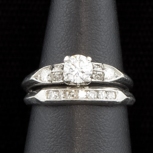 1930s Platinum Art Deco Engagement Ring Platinum Diamond - Etsy
