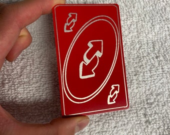 Metal UNO Reverse Card -RED | gift, metal business card, Uno card, Uno Reverse , Metal Card, cool Memorabilia, meme