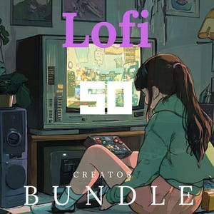 Twitch Musikstreamer LOOPABLE Lo-Fi, Natt Lo-Fi, 50 spår, Stämningsljud, Bakgrundsmusik BGM För streamers och Vtubers, YouTube Music