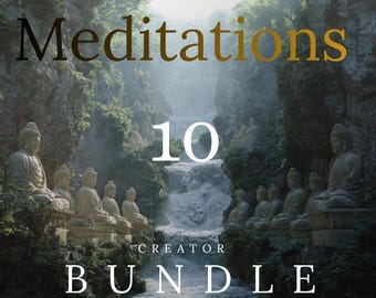10 pistas de meditación relajantes / Música ambiental relajante para yoga, sueño, sanación y atención plena / Paquete de sonidos libres de derechos