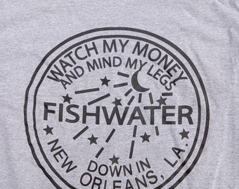 Widespread panic FISHWATER sport gray shirt XXL 2X